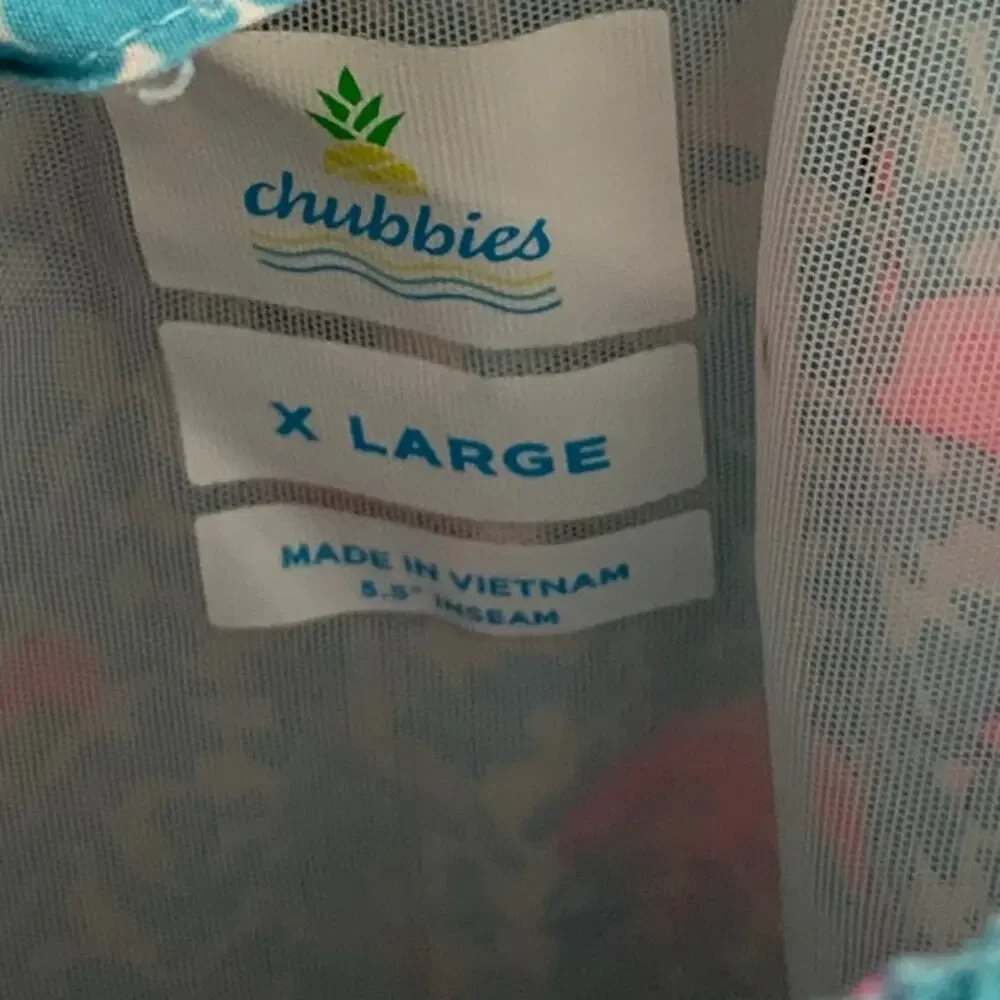 Chubbies XL Flamingo Swim‎ trunks size XL size 5.5